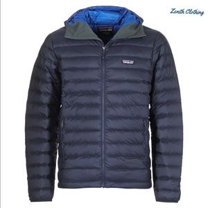 ❄️Patagonia Down Hooded Jacket - Men's Navy Blue